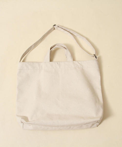 coen(コーエン)の「【2018SS新作 Largeサイズ】coen2WAYロゴトートバッグ(トートバッグ・レディース・オフホワイト/ブラック・FREE)」の6枚目の写真