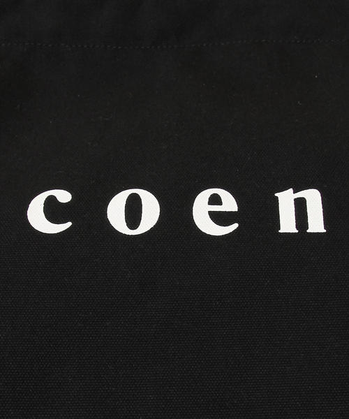 coen(コーエン)の「【2018SS新作 Largeサイズ】coen2WAYロゴトートバッグ(トートバッグ・レディース・オフホワイト/ブラック・FREE)」の15枚目の写真