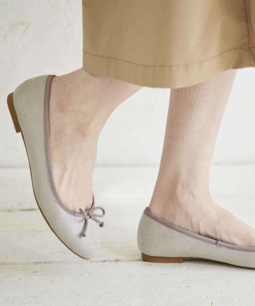 WA ORiental TRaffic（ダブルエーオリエンタルトラフィック）の「春夏★バレエシューズ★8604（バレエシューズ・レディース・シルバー/ブラック/ピンク/レッド/ブラック×ホワイト・39/38/42/41/40/34/35/37/36/43/33）」の5枚目の写真