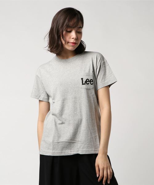 Lee（リー）の「＜Ｌｅｅ＞ポケットロゴＴシャツ（Tシャツ/カットソー・レディース・ホワイト/ネイビー/グレー・MEDIUM/SMALL）」の7枚目の写真
