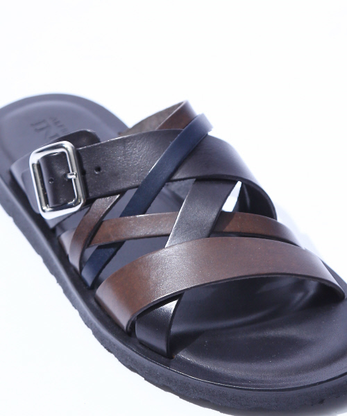alfredoBANNISTER（アルフレッドバニスター）の「マルチクロスレザーサンダル（サンダル・メンズ・ブラック/ブラウン/ネイビー・39/40/41/42/43）」の11枚目の写真