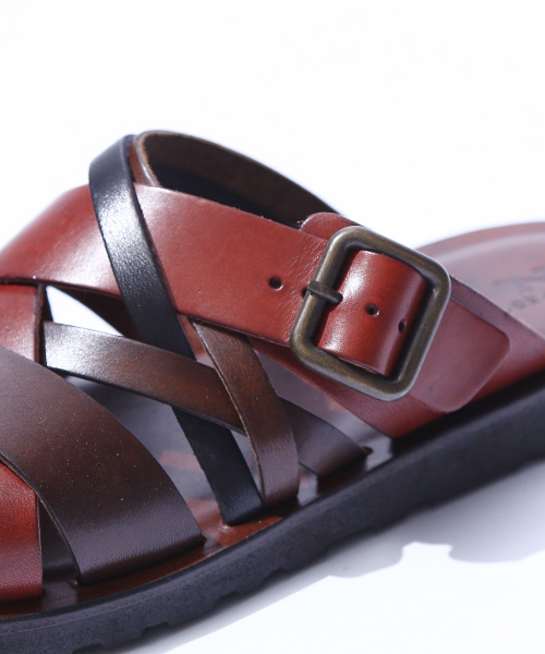 alfredoBANNISTER（アルフレッドバニスター）の「マルチクロスレザーサンダル（サンダル・メンズ・ブラック/ブラウン/ネイビー・39/40/41/42/43）」の8枚目の写真