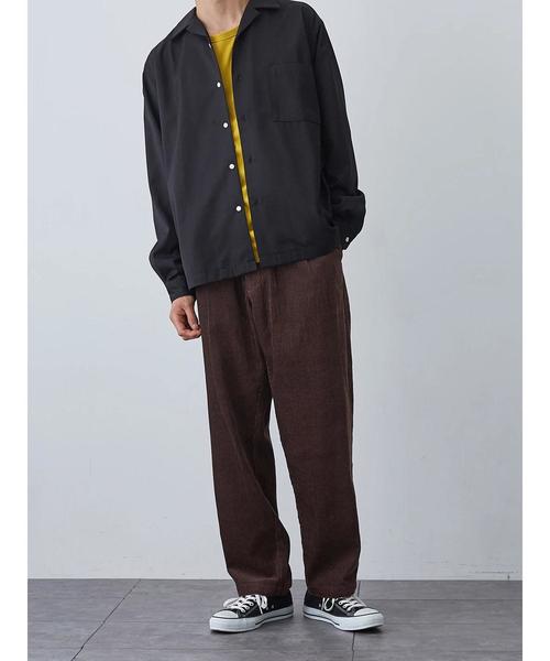 SEVENDAYS=SUNDAY（セブンデイズサンデイ）の「UO コーデュロイ TUCK PANTS（その他パンツ・メンズ・ベージュ/ブラウン・M/L）」の5枚目の写真