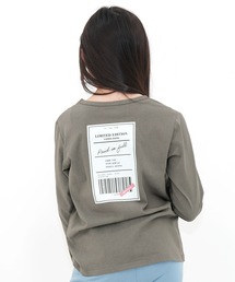 Bee des Bee（ビーデスビー）の「【コットン100％】長袖プリントTシャツ（Tシャツ/カットソー）」