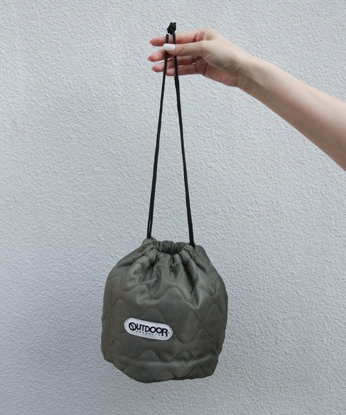 Bonjour Girl(ボンジュールガール)の「【OUTDOOR for BONJOUR GIRL】MINI SAC(ショルダーバッグ)」|カーキ