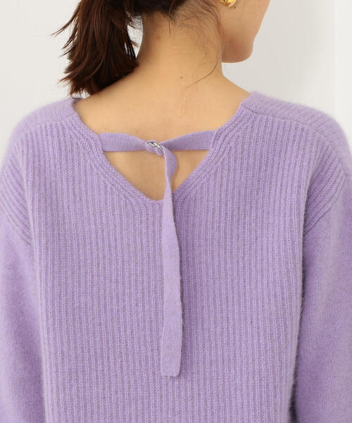 Jewel Changes（ジュエルチェンジズ）の「SMF FOX/W/NY バックDカン プルオーバー（ニット/セーター・レディース・グレー/ライム/ライトピンク/ライラック・FREE）」の10枚目の写真