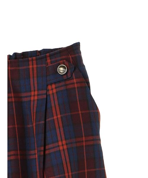 YECCA VECCA（イェッカヴェッカ）の「・チェック柄ボタンワイドパンツ（その他パンツ・レディース・ブラック/レッド・S/M）」の10枚目の写真