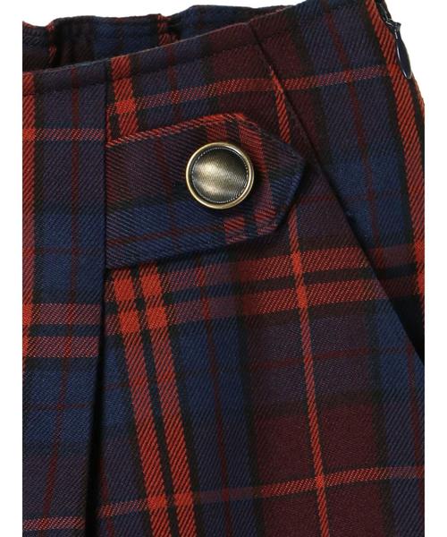 YECCA VECCA（イェッカヴェッカ）の「・チェック柄ボタンワイドパンツ（その他パンツ・レディース・ブラック/レッド・S/M）」の12枚目の写真