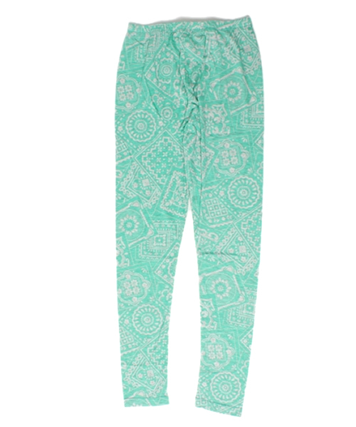 Healthknit(ヘルスニット)の「<WEB限定> Healthknit / バンダナ柄 レギンス(レギンス/スパッツ・メンズ・ネイビー/チャコールグレー/ミント・MEDIUM/LARGE)」の1枚目の写真