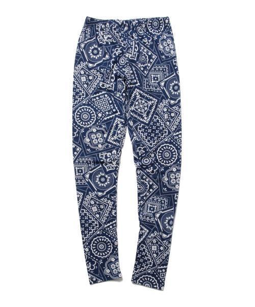 Healthknit(ヘルスニット)の「<WEB限定> Healthknit / バンダナ柄 レギンス(レギンス/スパッツ・メンズ・ネイビー/チャコールグレー/ミント・MEDIUM/LARGE)」の4枚目の写真
