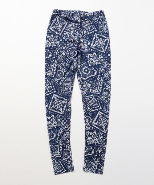 Healthknit(ヘルスニット)の「<WEB限定> Healthknit / バンダナ柄 レギンス(レギンス/スパッツ・メンズ・ネイビー/チャコールグレー/ミント・MEDIUM/LARGE)」の8枚目の写真