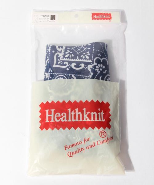 Healthknit(ヘルスニット)の「<WEB限定> Healthknit / バンダナ柄 レギンス(レギンス/スパッツ・メンズ・ネイビー/チャコールグレー/ミント・MEDIUM/LARGE)」の9枚目の写真