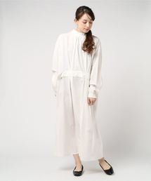 Ray BEAMS | Ray BEAMS / バック リボン ボリューム ワンピース(ワンピース)