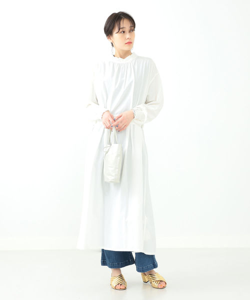 Ray BEAMS(レイビームス)の「Ray BEAMS / バック リボン ボリューム ワンピース(ワンピース・レディース・ホワイト/ベージュ/ピンク・ONE SIZE)」の7枚目の写真