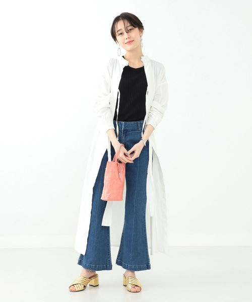 Ray BEAMS(レイビームス)の「Ray BEAMS / バック リボン ボリューム ワンピース(ワンピース・レディース・ホワイト/ベージュ/ピンク・ONE SIZE)」の9枚目の写真