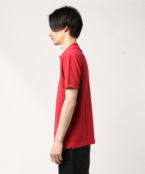 SCYE BASICS(サイベーシックス)の「SCYE BASICS / サイ ベーシックス 別注後染めポロ(ポロシャツ・メンズ・ブラック/レッド/ブルー・40/38/42)」の4枚目の写真