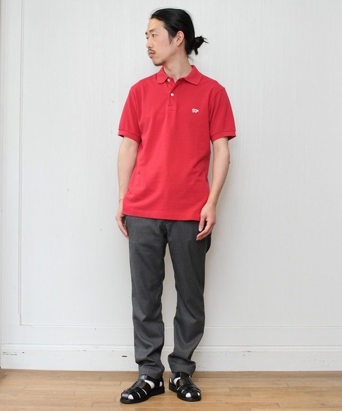 SCYE BASICS(サイベーシックス)の「SCYE BASICS / サイ ベーシックス 別注後染めポロ(ポロシャツ・メンズ・ブラック/レッド/ブルー・40/38/42)」の14枚目の写真