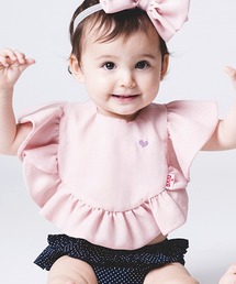 niva（ニヴァ）の「【niva/ニヴァ】Heart embroidered frill bib（スタイ/よだれかけ）」