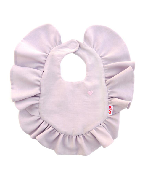 niva(ニヴァ)の「【niva/ニヴァ】Heart embroidered frill bib(スタイ/よだれかけ・キッズ・パープル/ピンク/マスタード・FREE)」の11枚目の写真