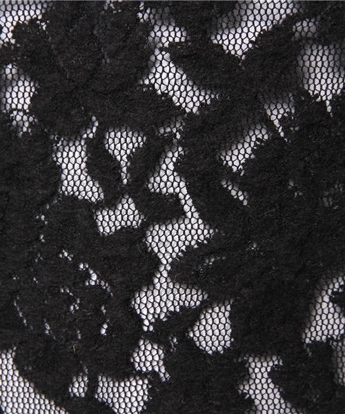 WEGO（ウィゴー）の「WEGO/レースハイネックTシャツ（Tシャツ/カットソー・レディース・オフホワイト/ブラック・FREE）」の8枚目の写真