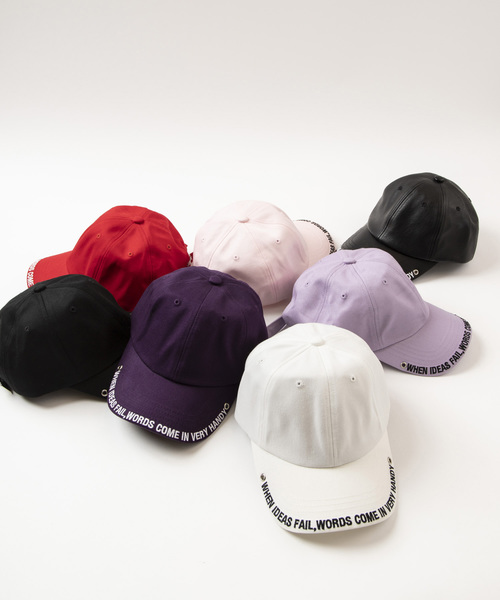 WEGO（ウィゴー）の「WEGO/バイザーロゴキャップ（キャップ・レディース・ホワイト/ブラック/ブラック系その他/レッド/ライトピンク/パープル/ライトパープル・FREE）」の16枚目の写真