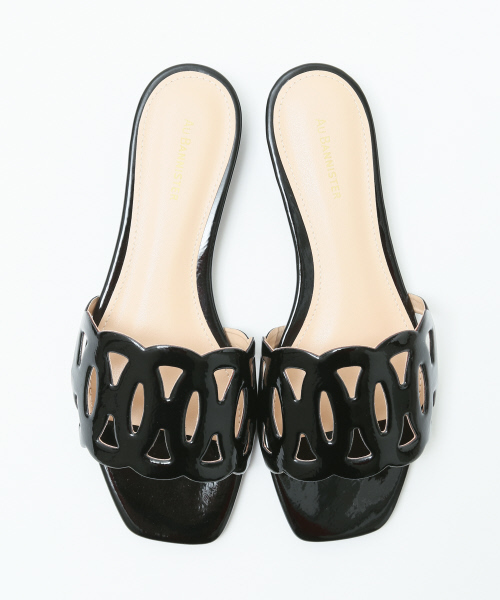 Stephanie（ステファニエ）の「★Stephanie カットワークミュール（サンダル・レディース・レッド/グリーン/ブラック・36/37/39/38/35）」の2枚目の写真