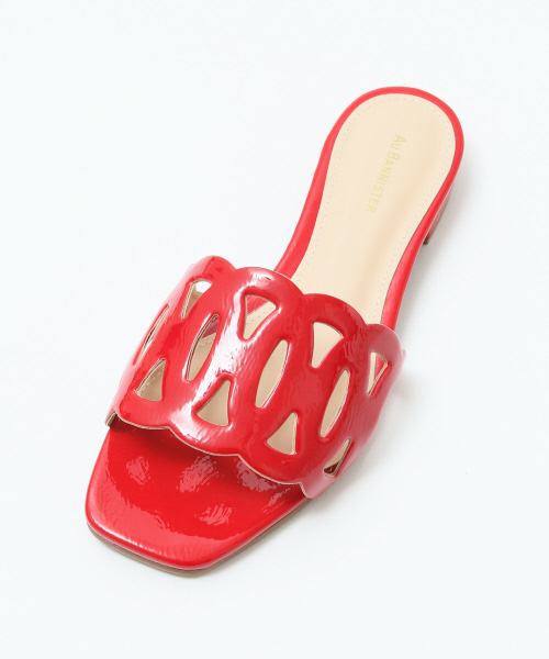 Stephanie（ステファニエ）の「★Stephanie カットワークミュール（サンダル・レディース・レッド/グリーン/ブラック・36/37/39/38/35）」の5枚目の写真