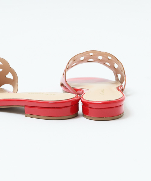 Stephanie（ステファニエ）の「★Stephanie カットワークミュール（サンダル・レディース・レッド/グリーン/ブラック・36/37/39/38/35）」の7枚目の写真