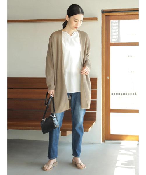 AMERICAN HOLIC（アメリカンホリック）の「幾何レース切替ギャザーチュニック（チュニック・レディース・ブラック/オフホワイト/キャメル・FREE）」の11枚目の写真