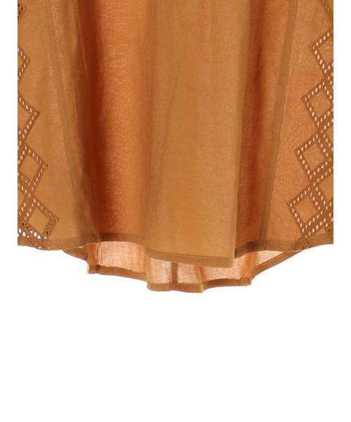 AMERICAN HOLIC（アメリカンホリック）の「幾何レース切替ギャザーチュニック（チュニック・レディース・ブラック/オフホワイト/キャメル・FREE）」の17枚目の写真