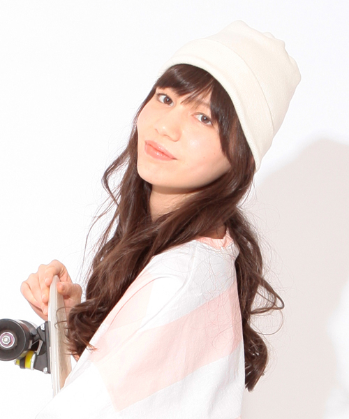 BEAMS BOY（ビームスボーイ）の「◎LEUCHTFEUER  / ワッチキャップ（ニットキャップ/ビーニー・レディース・オフホワイト/ベージュ/ピンク/ライトブルー・ONE SIZE）」の2枚目の写真