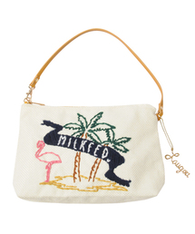 MILKFED. | MFD.×Laugoa "TROPICAL CLUTCH"　（クラッチバッグ/ヤシの木/トロピカル）(クラッチバッグ)