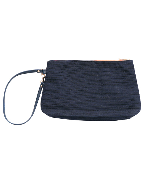 MILKFED.（ミルクフェド）の「MFD.×Laugoa "TROPICAL CLUTCH"　（クラッチバッグ/ヤシの木/トロピカル）（クラッチバッグ・レディース・ホワイト/ネイビー・ONESIZE）」の5枚目の写真