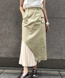 &g'aime | 【&g'aime】チノプリーツロングタイトスカート(スカート)