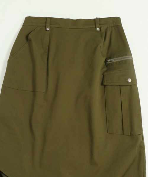 &g'aime（アンジェム）の「【&g'aime】チノプリーツロングタイトスカート（スカート・レディース・カーキ/サンドベージュ・FREE）」の12枚目の写真