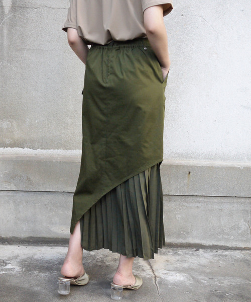 &g'aime（アンジェム）の「【&g'aime】チノプリーツロングタイトスカート（スカート・レディース・カーキ/サンドベージュ・FREE）」の19枚目の写真
