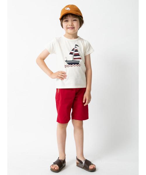 earth music&ecology（アースミュージックアンドエコロジー）の「ヨットプリントTシャツ（Tシャツ/カットソー・キッズ・ブルー/アイボリー・100/110/120）」の8枚目の写真