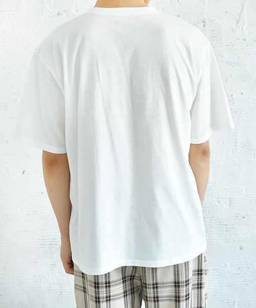 PairPair（ペアペア）の「男の子刺繍ビッグシルエットＴ（Tシャツ/カットソー・メンズ・ブラック/オフホワイト/ホワイト系その他/ホワイト・FREE）」の10枚目の写真