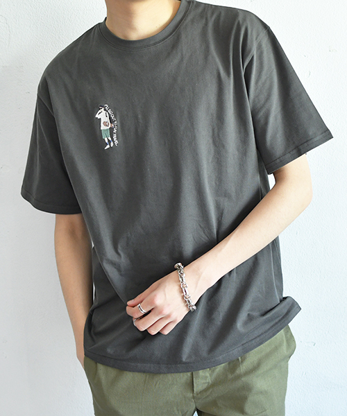 PairPair（ペアペア）の「男の子刺繍ビッグシルエットＴ（Tシャツ/カットソー・メンズ・ブラック/オフホワイト/ホワイト系その他/ホワイト・FREE）」の14枚目の写真