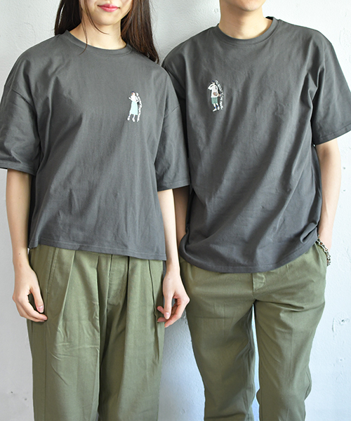 PairPair（ペアペア）の「男の子刺繍ビッグシルエットＴ（Tシャツ/カットソー・メンズ・ブラック/オフホワイト/ホワイト系その他/ホワイト・FREE）」の17枚目の写真