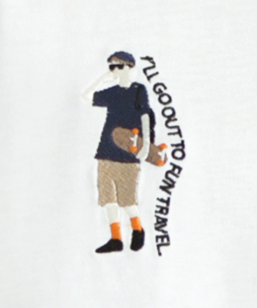 PairPair（ペアペア）の「男の子刺繍ビッグシルエットＴ（Tシャツ/カットソー・メンズ・ブラック/オフホワイト/ホワイト系その他/ホワイト・FREE）」の22枚目の写真