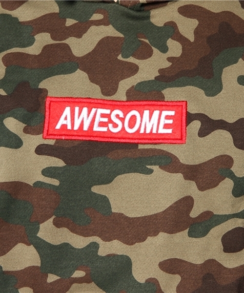 WEGO（ウィゴー）の「WEGO/カモフラワッペンBOXパーカー（パーカー・メンズ・カーキ・MEDIUM/LARGE）」の8枚目の写真