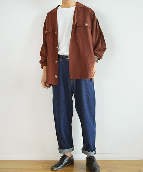 PairPair（ペアペア）の「アサコンCPOジャケット（テーラードジャケット・レディース・ブラック/アイボリー/ライトブラウン・FREE）」の14枚目の写真