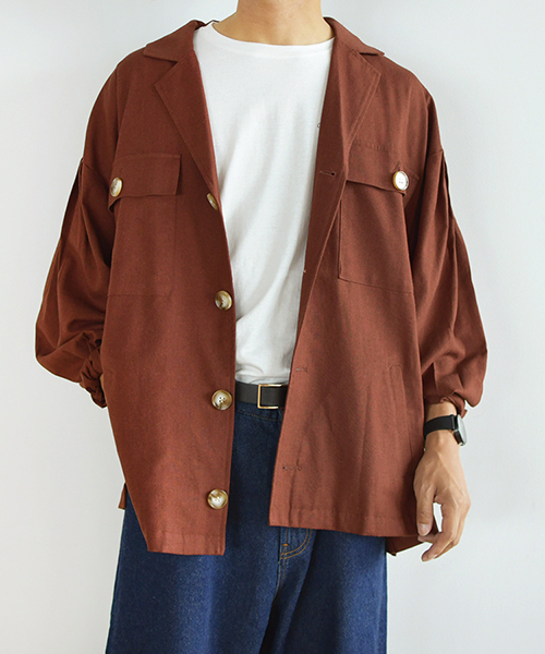 PairPair（ペアペア）の「アサコンCPOジャケット（テーラードジャケット・レディース・ブラック/アイボリー/ライトブラウン・FREE）」の16枚目の写真