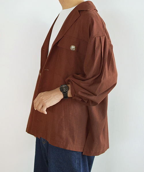 PairPair（ペアペア）の「アサコンCPOジャケット（テーラードジャケット・レディース・ブラック/アイボリー/ライトブラウン・FREE）」の17枚目の写真