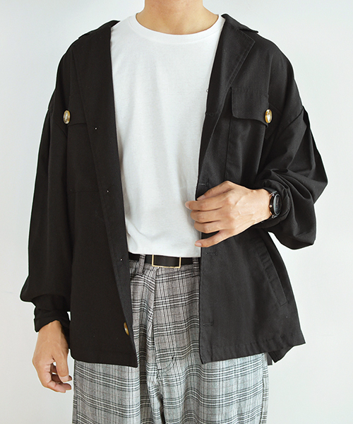 PairPair（ペアペア）の「アサコンCPOジャケット（テーラードジャケット・レディース・ブラック/アイボリー/ライトブラウン・FREE）」の21枚目の写真