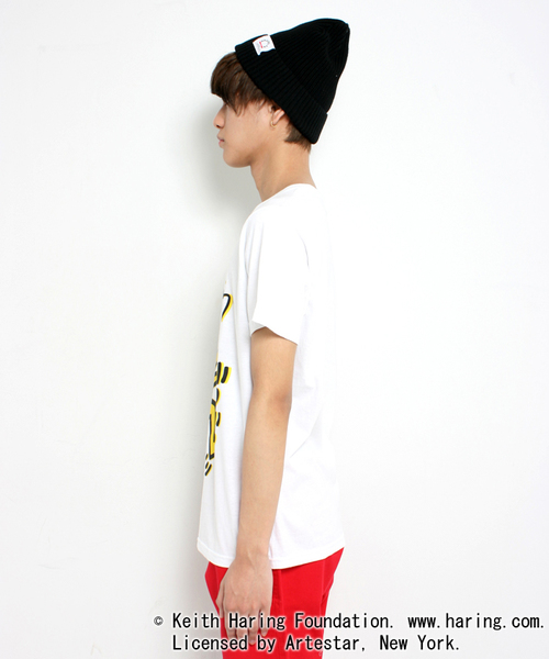WEGO（ウィゴー）の「WEGO/Keith Haring (キースヘリング) プリントTシャツ（Tシャツ/カットソー・メンズ・ホワイト/ブラック・MEDIUM/LARGE）」の10枚目の写真