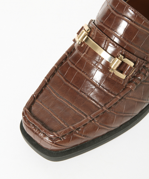 LOWRYS FARM(ローリーズファーム)の「スクエアローファー 848414(ドレスシューズ・レディース・ブラック/ダークブラウン/ブラウン・MEDIUM/LARGE)」の11枚目の写真