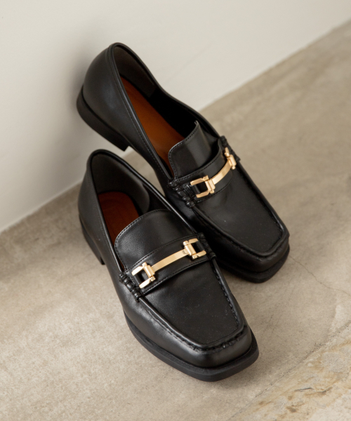 LOWRYS FARM(ローリーズファーム)の「スクエアローファー 848414(ドレスシューズ・レディース・ブラック/ダークブラウン/ブラウン・MEDIUM/LARGE)」の14枚目の写真