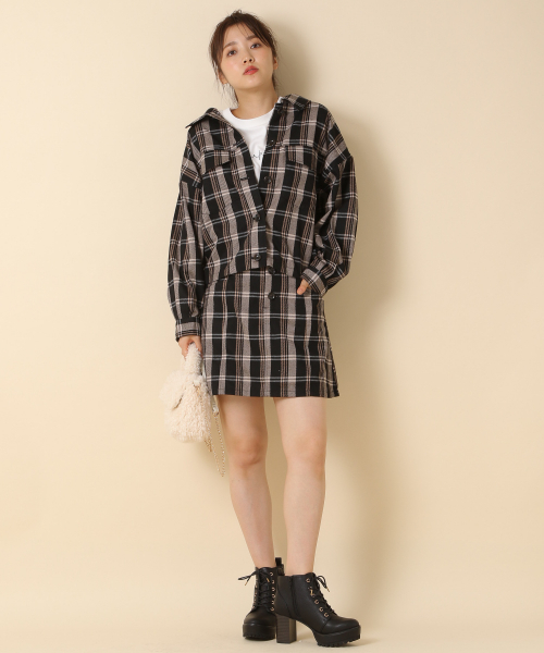 Heather（ヘザー）の「ムジガラシャツジャケット　852574（その他アウター・レディース・ホワイト系その他/ブラック系その他/ブラウン系その他/ベージュ系その他・FREE）」の6枚目の写真